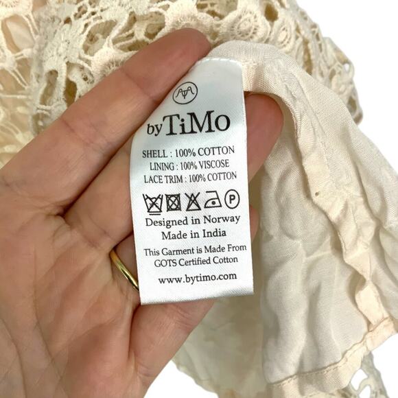 ByTiMo Crochet Lace Puff Sleeve Minidress Size XS NWOT $554 MSRP - Picture 6 of 8